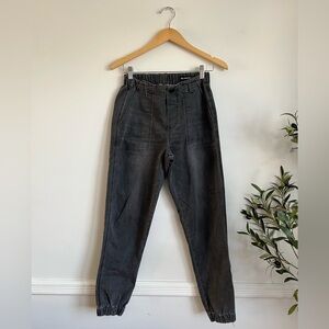 Blank NYC - Black Wash Denim Jogger Pants